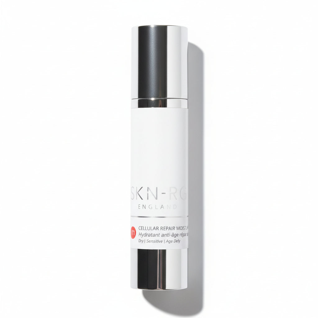 Cellular Repair Moisturiser by Skin-rg Skincare bottle with 'SKIN-RG' branding on a white background