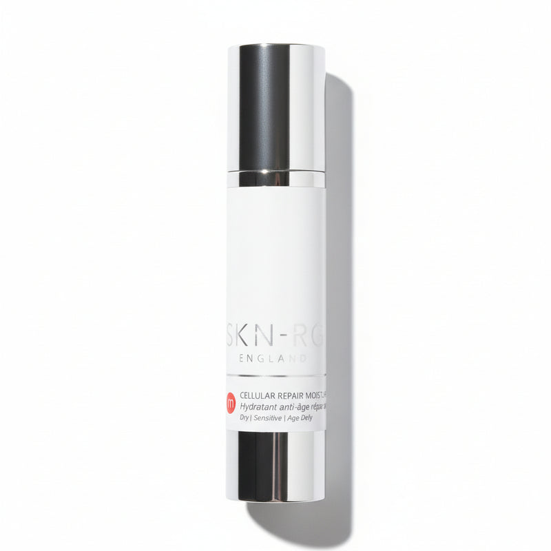 Cellular Repair Moisturiser by Skin-rg Skincare bottle with 'SKIN-RG' branding on a white background