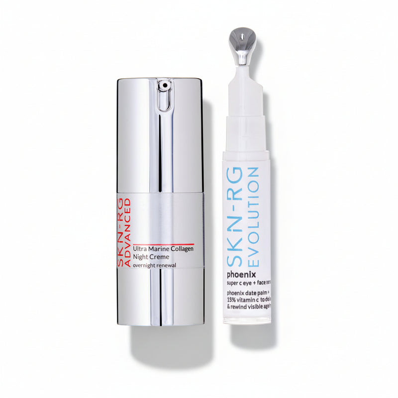 DERMAL THINING NIGHT DUO FEATURING: Phoenix Super C 10ml + Ultra Marine Collagen Cream 15ml