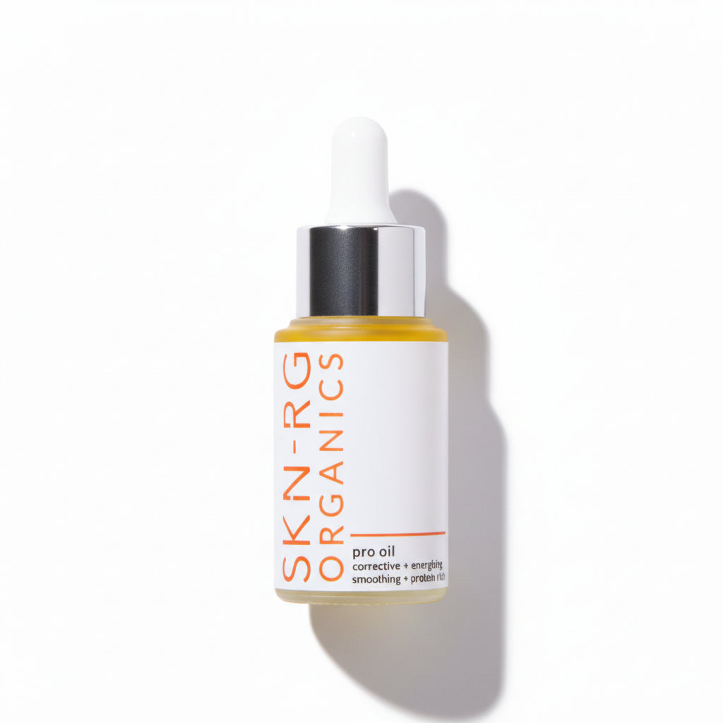 Skin-rg Skincare pro oil 15ml bottle with dropper on a white background