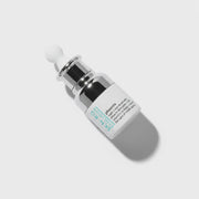 www.skin-g.com Phoenix Super C Face and Eye Serum with Tetra C and anti ageing line and wrinkle reduction Phoniex Date Palm extract. Botle on white with light energising coming from whithin.