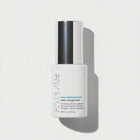 www.skin-rg.com hydra veil gel toner unlike standard toners is pulled into the skin to give hydration and prevent dermal thining bottle on white background with model applying gel.