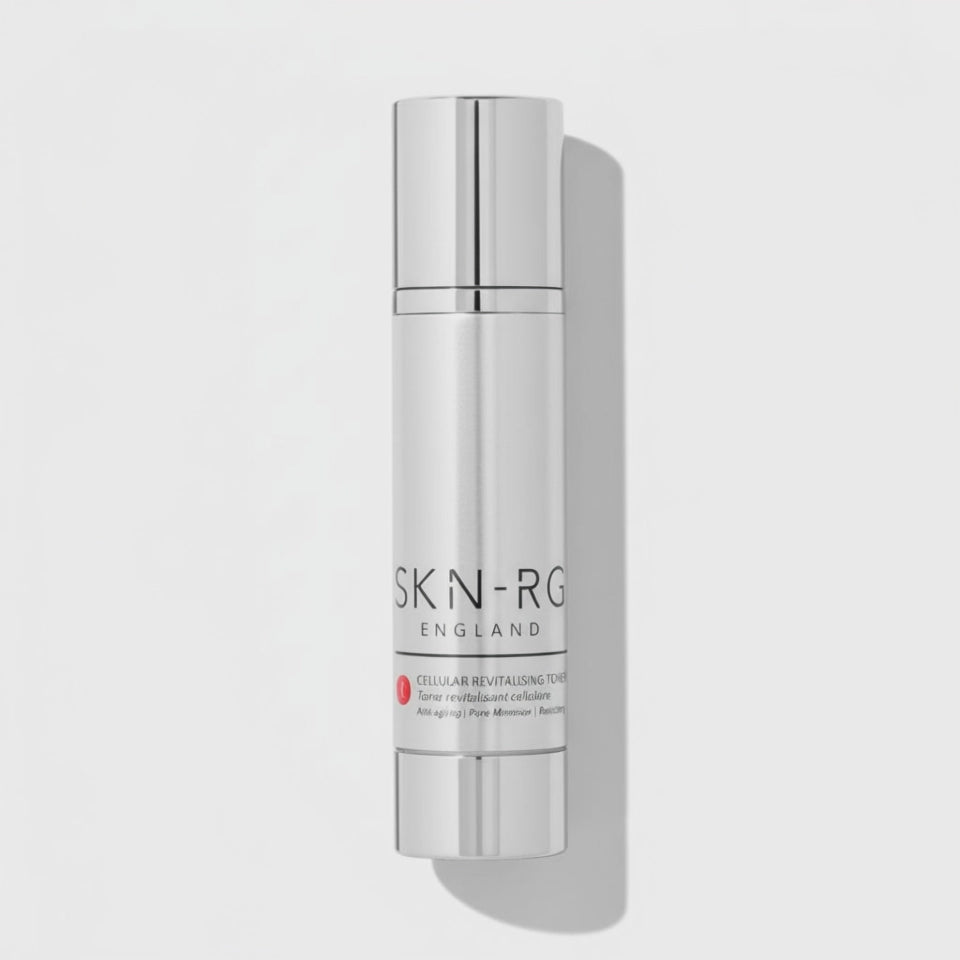 Video SKIN-RG Cellular Revitalising Toner 100ml Enzyme AHA skincare bottle on a white background