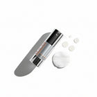 Skin-rg Skincare Skincare Cellular Balance Toner bottle with silver cap on a white background 30ml with toner pad and droplets.