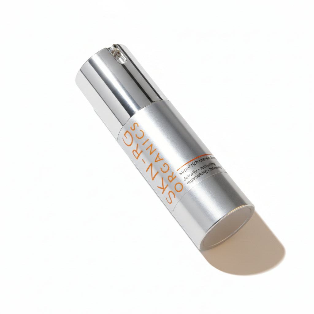 Skin-rg Organics Cosmeceutical Cleanser bottle with applicator on a white background