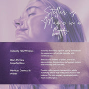 www.skin-rg.com Stellar Super Serum, a serum that fills wrinkles, blurs pores, and perfects skin for a youthful glow with Argireline.