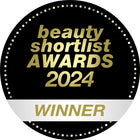 Winner by Skin-rg 2024 the beauty shortlist gold badge on white