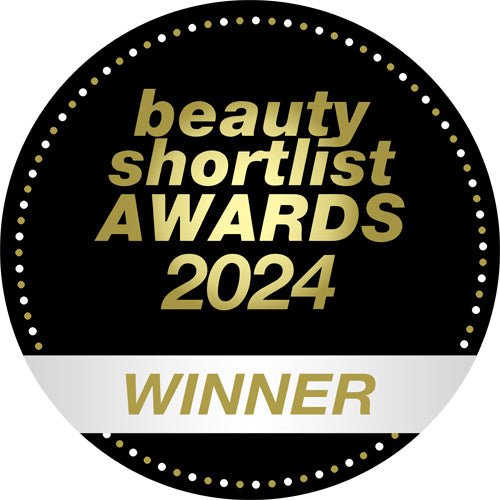 Winner by Skin-rg 2024 the beauty shortlist gold badge on white