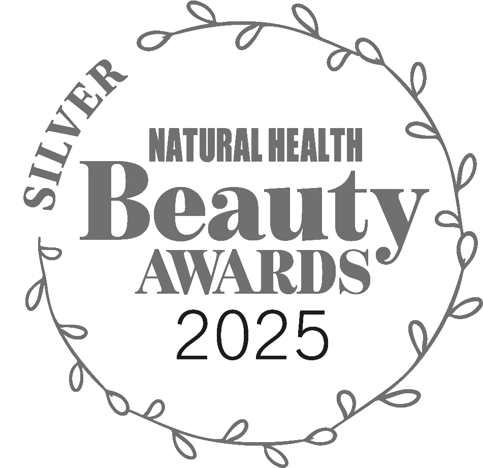 www.skin-rg.com Silver Natural Health Beauty Awards 2025 award badge